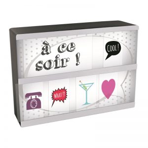 Veilleuse Bébé | Boîte Lumineuse Colorée avec messages et images