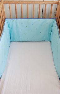 Entourage de Lit Bleu | Entourage Protecteur pour Berceaux