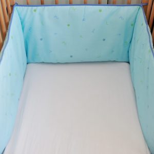 Entourage de Lit Bleu | Entourage Protecteur pour Berceaux